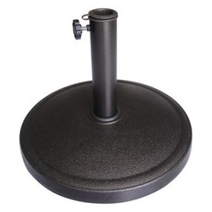 lot 2362 image: Garden Treasures Brown Concrete Filled Resin Umbrella Base