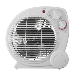 lot 2386 image: 1500-Watt Electric Fan Forced Portable Heater, White