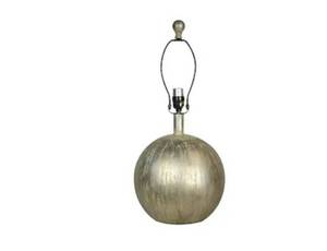 lot 2399 image: allen  roth 17-in Silver Leaf Electrical Outlet 3-Way Mixed Material Lamp Base Item # 859227 Model # TL06SIL