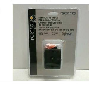 lot 2400 image: Portfolio - Universal Dusk-to-dawn Replacement Sensor - Black - 0304434 -