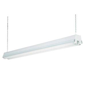 lot 2406 image: Lithonia Lighting 1233 SHOPLIGHT Fluorescent Worklight, White