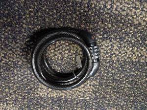 lot 2422 image: Master Lock Bicycle Lock (black)