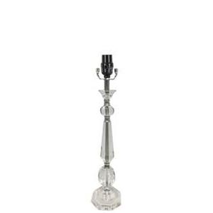 lot 2346 image: Pair of allen  roth 22-in Clear Electrical Outlet 3-Way Lamps Base