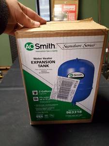 lot 2352 image: Hot Water Heater Expansion Pressure Tank Overflow Protect Heaters To 50 Gallons