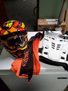 lot 2446 image: Motocross Helmet, Chest Protector and more