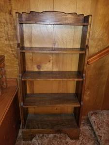 lot 3399 image: 5 Tier Wooden Book shelf