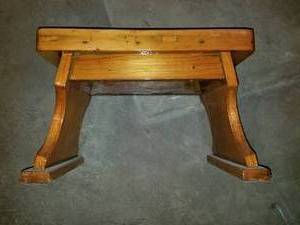 lot 6242 image: Hand made Wooden stool