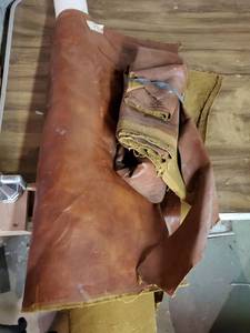 lot 6249 image: Roll of Canvas Scrap Pieces