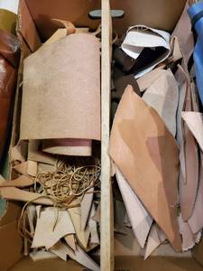 lot 6250 image: Lot of Leather Scraps
