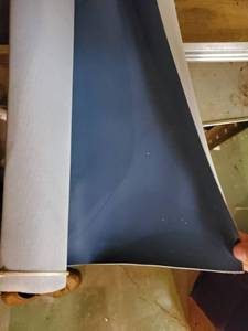 lot 6256 image: Navy Faux Leather Roll