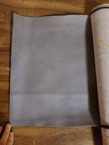 lot 6258 image: Roll of Grey Faux Leather Canvas