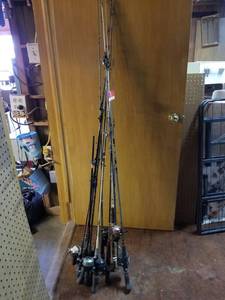 lot 6353 image: Multiple fishing poles