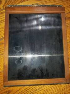 lot 7562 image: Glass Dry Frame Film holder. Black. #2