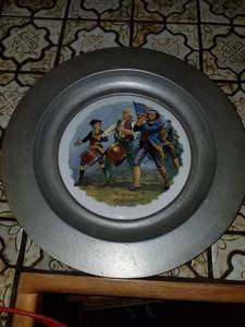 lot 7618 image: Spirit of 76. Silver Decorative Plate