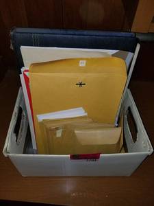 lot 7703 image: Lot of Envelopes. Small Postal Boxes. 1 Photo Album