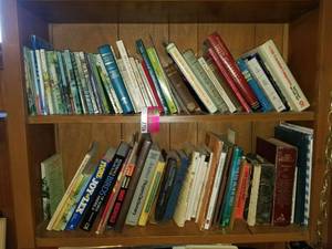 lot 7706 image: Lot of Miscellaneous Books. 2 Bottom shelves