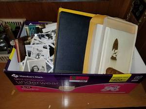 lot 7707 image: Lot of Old Photos. Photo Albums. and Old Papers