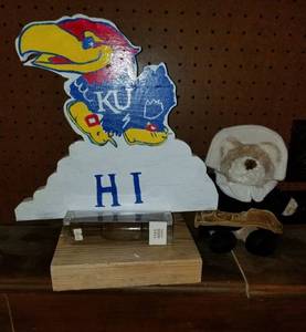 lot 7731 image: Lot of Decor. Ku. Deer Call and Teddy Bear