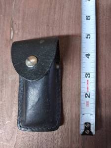 lot 7774 image: Small Black Folding Knife Sheath