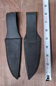 lot 7782 image: Lot of 2 Black SHEATHS