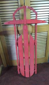 lot 7788 image: Vintage Red Sled