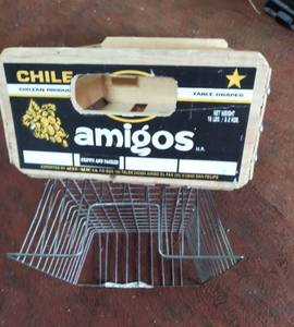 lot 7790 image: Lot of 2 Crates 1 Wood 1 Metal