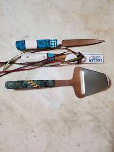 lot 7802 image: Handmade Knives and Pie Spacula  Cheese Grater