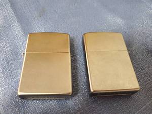 lot 21 image: Lot of 2 Stainless Zippo Lighters, Appear Unused
