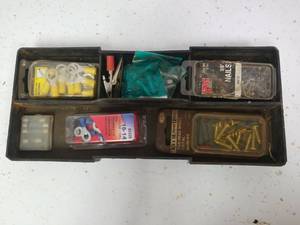 lot 1434 image: Ring terminals nails and screws