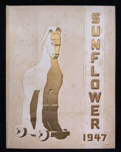 lot 120 image: 1947 Sunflower  Topeka High School Yearbook