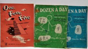 lot 130 image: Vintage Piano & Clarinet Sheet Music