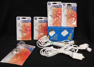 lot 133 image: Light Bulbs & Extension Cords Lot
