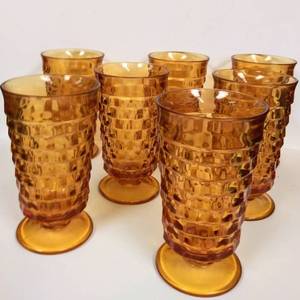 lot 148 image: Amber Glassware  7 Total