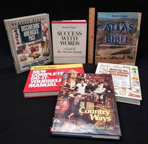 lot 174 image: Lot of 6 Readers Digest Large Books  Do-It-Yourself, Atlas of the Bible & More
