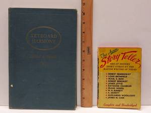 lot 179 image: 1924 Keyboard Harmony Piano Book By George A. Wedge & 1945 The Avon Story Teller Book