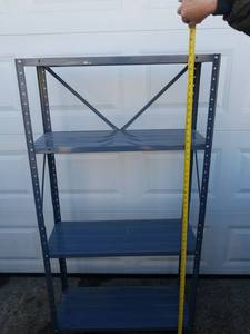 lot 1641 image: metal shelves