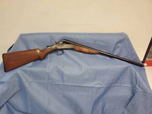 lot 4 image: Stevens 20 ga. Single Shot Shotgun-  Stamped 1918