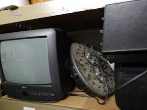 lot 671 image: Full Shelf of Goods. Mostly Electronics