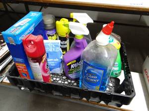 lot 715 image: Lot of Cleaning Supplies and Bug Sprays