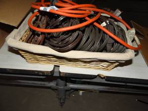 lot 787 image: Basket of Extension Cords