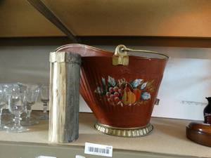 lot 834 image: Coal Bucket and Fireplace Matches