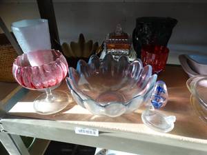 lot 840 image: Asst Lot of Colored Glass