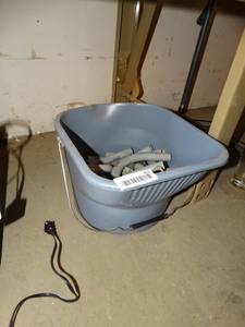 lot 853 image: Bucket of Grey Plumbing Pipe
