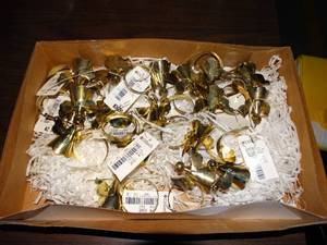 lot 860 image: Lot of Brass Angel Napkin Rings