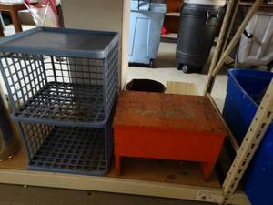 lot 883 image: Shelf and Step Stool