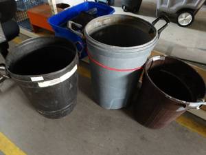 lot 891 image: Lot of Large Trash Cans