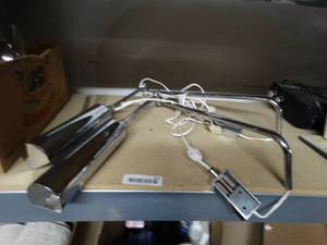 lot 935 image: 2 Chrome Desk Lamps