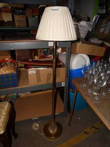 lot 991 image: Brass Floor lamps