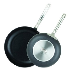 lot 21 image: Viking Culinary 40051-1182-1012 Hard Anodized Nonstick Fry Set Pan, 10 Inch and 12 Inch, Gray
