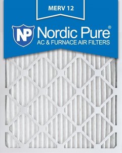 lot 22 image: Nordic Pure 16x24x1 MERV 12 Pleated AC Furnace Air Filters, 16x24x1M12-6, 6 Pack